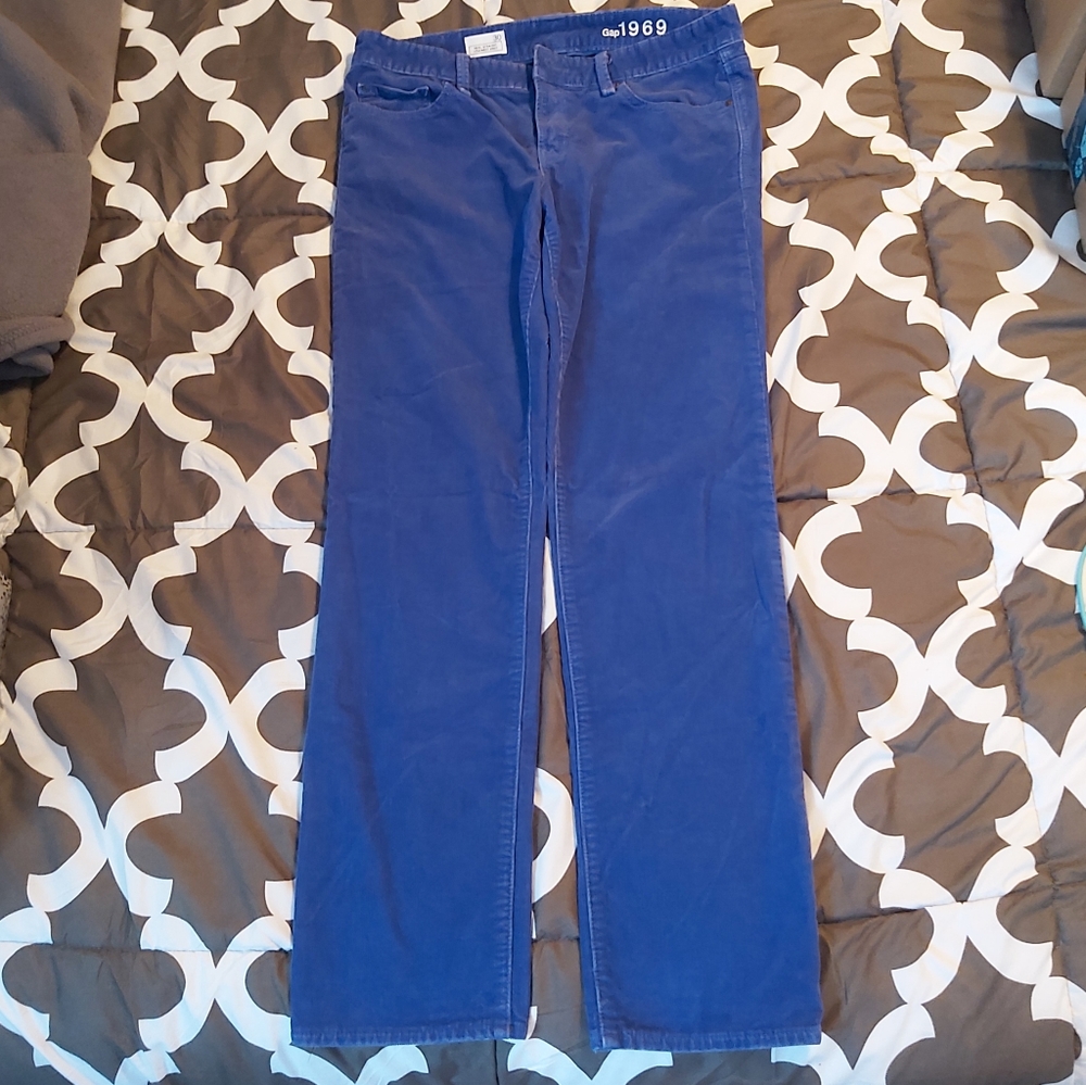 2/$25 1969 GAP POWERFUL BLUE CORDUROY JEANS